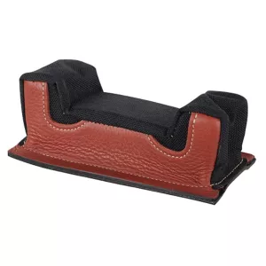 Edgewood Front Shooting Rest Bag Common 3" Width with Extra Reinforcement Leather and Nylon Black Unfilled