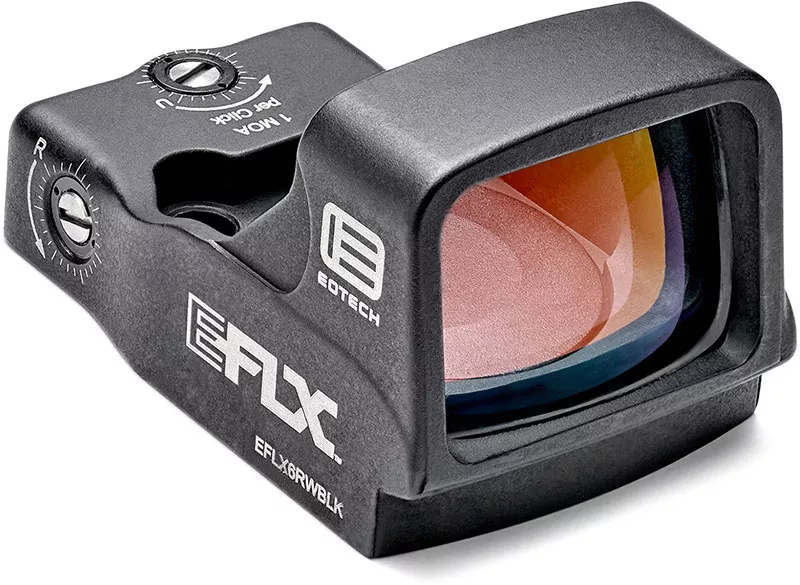 Eotech EFLX Mini Reflex Sight EFLX6RWBLK- 1x, 6 MOA, Red Dot Reticle, Black Anodized