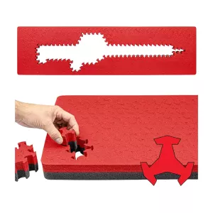 Eylar Ragar Crosslinked Foam Insert for Hard Cases 50.5" x 13.5" Red