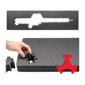 Eylar Ragar Crosslinked Foam Insert for Hard Cases 50.5" x 13.5"