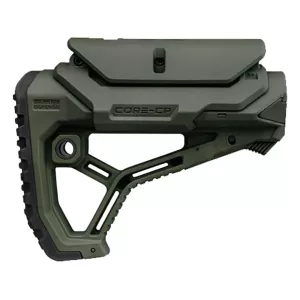 FAB Defense GL Core AR-15 Stock with Cheek Riser Olive Drab Green