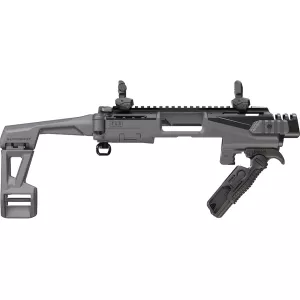 FAB Defense KPOS Advanced Scout Pistol Chassis with Brace for Glock 17, 19 Gray