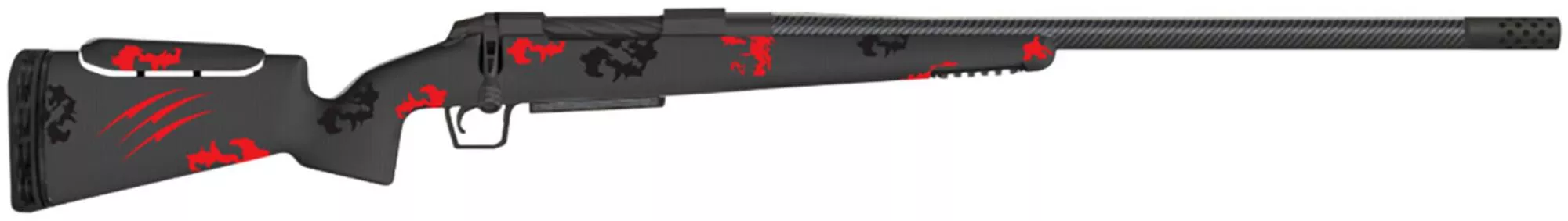 Fierce CT Rival XP Bolt Action Rifle FCTRXP22CM20BR, 22 Creedmoor, 20" Threaded, Blood Red Camo Carbon Stock, 4 Rds