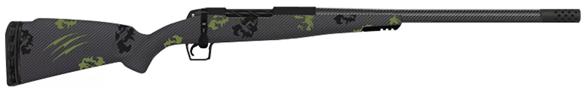 Fierce Twisted Rage Bolt Action Rifle TWTROG7PRC24BF, 7mm PRC, 24" Threaded, Forest Camo Stock