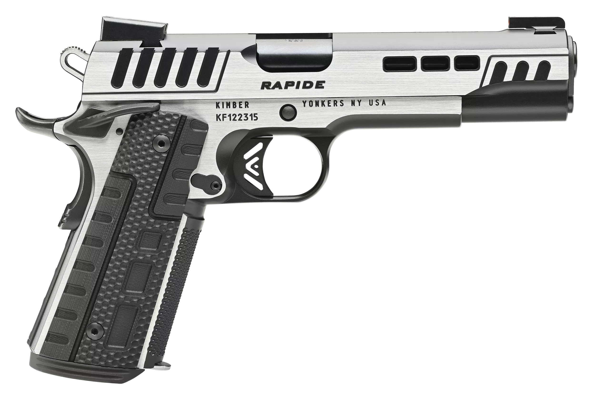 Kimber Rapide (Scorpius) Pistol 3000426 - 10MM, 5", Black KimPro II Finish, Black Rapide G10 Grips, 9 Rds