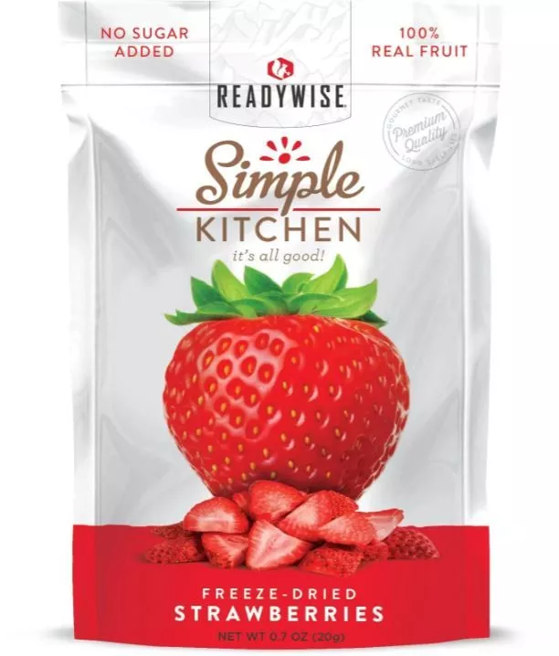 ReadyWise Emergency Food, Freeze-Dried Strawberries