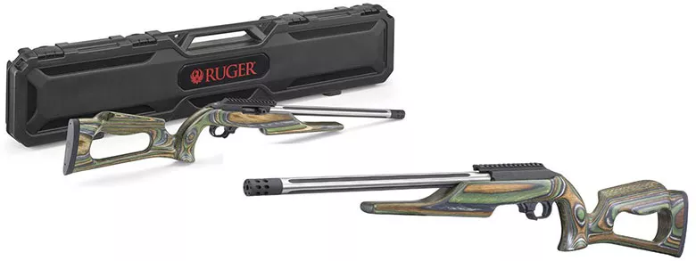 Ruger 10/22 Rifle 21179, 22 LR, 16.12", Green Mountain Laminate Barracda Stock, Stainless Finish, 10 Rds