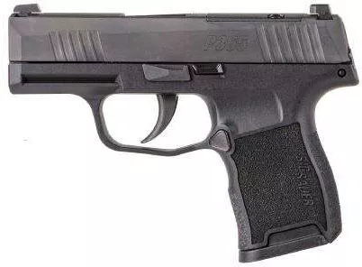 Sig Sauer P365 Pistol 365380BSS, 380 ACP, 3.1", Black Polymer Grip, Black Nitron Finish, Siglite Night Sights, 10 Rd