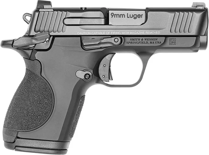 Smith & Wesson CSX Pistol 12615, 9mm, 3.1", Black Grips, Black Finish, 12 Rd