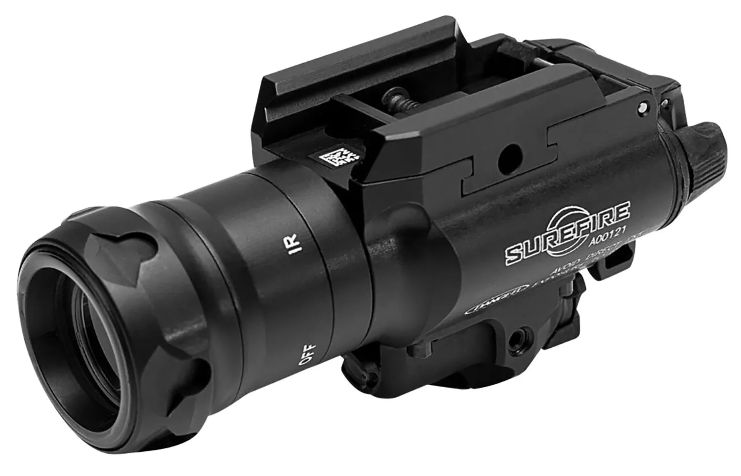 Surefire X400VH MasterFire Weapon Light w/IR Laser X400VHBIRC, 350 Lumens, Black Finish