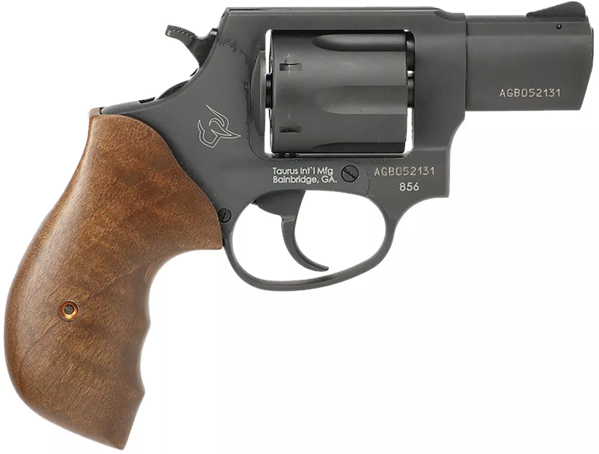 Taurus 856 Revolver 285621TW, 38 Special, 2", Black Grips, Matte Black Finish, 6rd