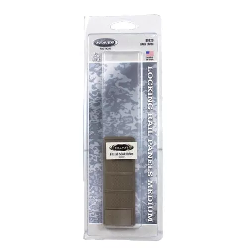 Weaver S.C.A.R. Locking Rail Panels - 4 Medium Dark Earth